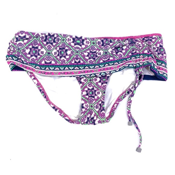 NANETTE LEPORE Blue Neon Green Bikini Bottom XS - Picture 1 of 8